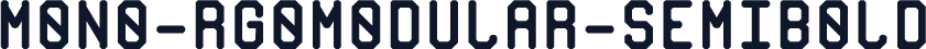 MONO-RGOMODULAR-SemiBold