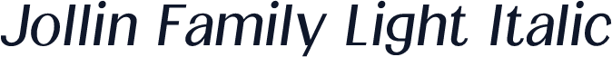 Jollin Family Light Italic