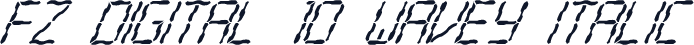 FZ DIGITAL 10 WAVEY ITALIC