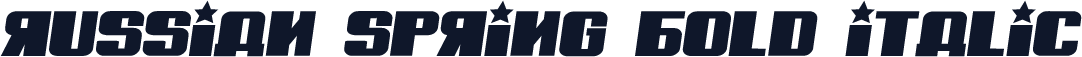 Russian Spring Bold Italic