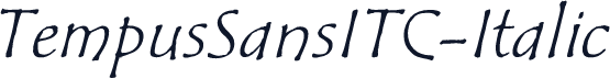 TempusSansITC-Italic