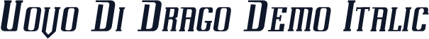 Uovo Di Drago Demo Italic