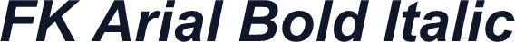 FK Arial Bold Italic