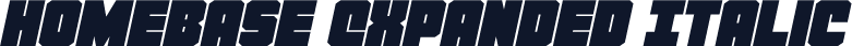 Homebase Expanded Italic