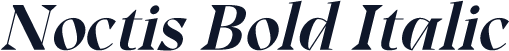 Noctis Bold Italic