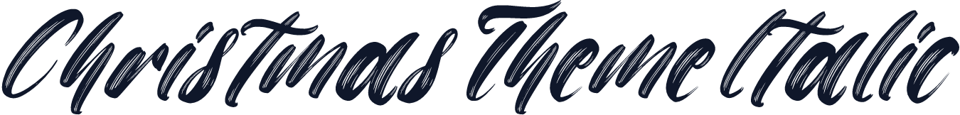 Christmas Theme Italic