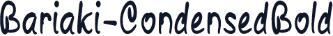 Bariaki-CondensedBold