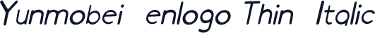 Yunmobei_enlogo Thin-Italic