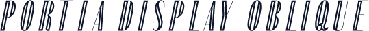 Portia Display Oblique