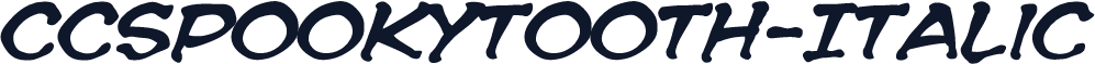 CCSpookytooth-Italic