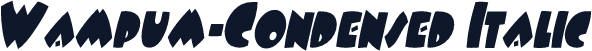 Wampum-Condensed Italic