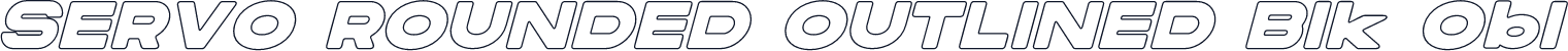 SERVO ROUNDED OUTLINED Blk Obl