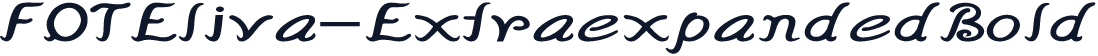 FOTEliva-ExtraexpandedBold