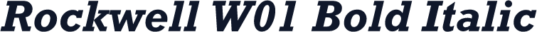Rockwell W01 Bold Italic