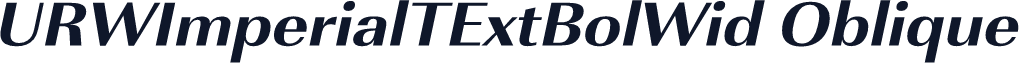 URWImperialTExtBolWid Oblique