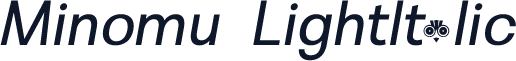 Minomu-LightItalic