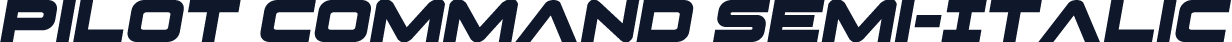 Pilot Command Semi-Italic