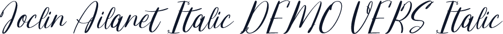 Joclin Ailanet Italic DEMO VERS Italic
