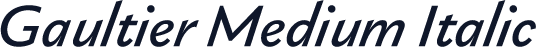 Gaultier Medium Italic