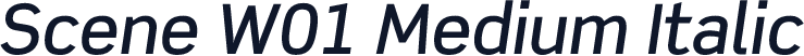 Scene W01 Medium Italic