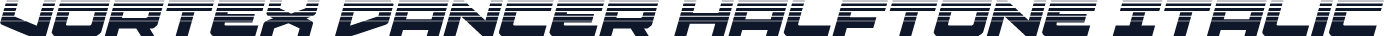 Vortex Dancer Halftone Italic