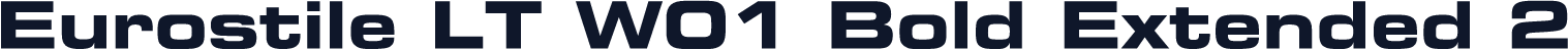 Eurostile LT W01 Bold Extended 2