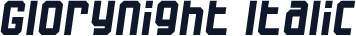 Glorynight Italic