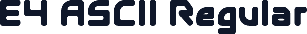 E4 ASCII Regular