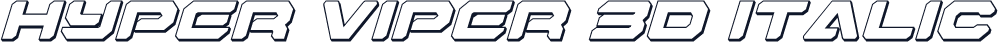 Hyper Viper 3D Italic