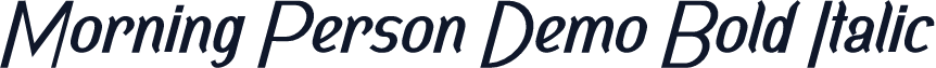Morning Person Demo Bold Italic