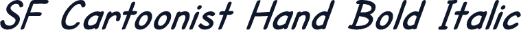 SF Cartoonist Hand Bold Italic