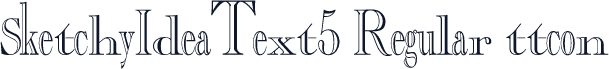 SketchyIdeaText5 Regular ttcon