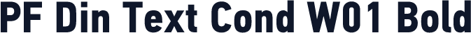 PF Din Text Cond W01 Bold