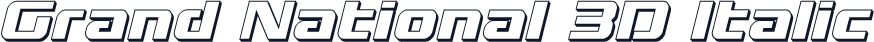 Grand National 3D Italic