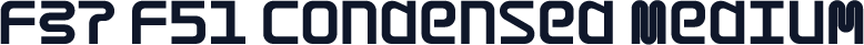F37 F51 Condensed Medium