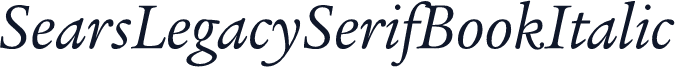 SearsLegacySerifBookItalic