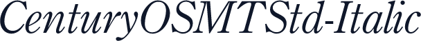 CenturyOSMTStd-Italic