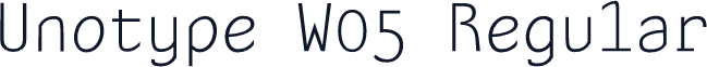 Unotype W05 Regular