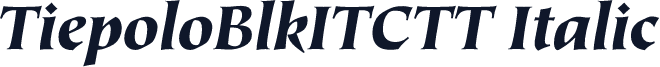 TiepoloBlkITCTT Italic