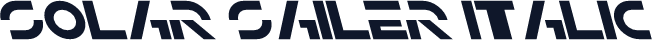 Solar Sailer Italic