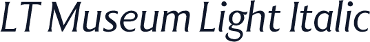 LT Museum Light Italic