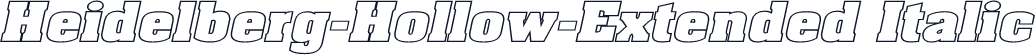 Heidelberg-Hollow-Extended Italic