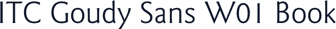 ITC Goudy Sans W01 Book