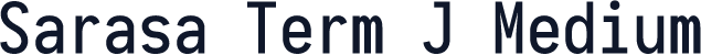 Sarasa Term J Medium