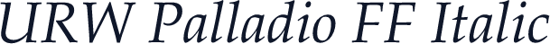 URW Palladio FF Italic