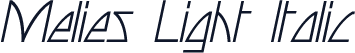 Melies Light Italic