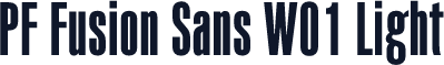 PF Fusion Sans W01 Light