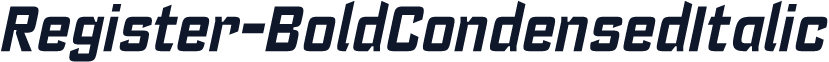 Register-BoldCondensedItalic