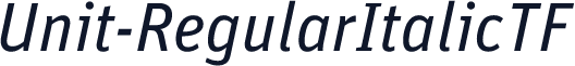 Unit-RegularItalicTF