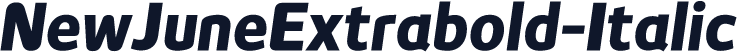 NewJuneExtrabold-Italic